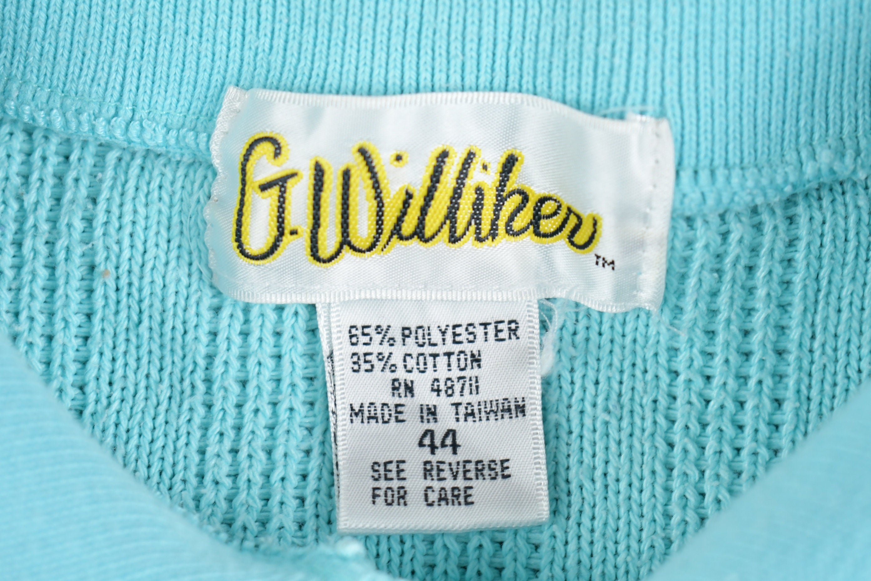 Vintage 1980s G Williker Polo Sweatshirt