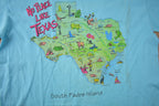 Vintage 1990s No Place Like Texas South Padre Island Souvenir Travel T Shirt Made In USA