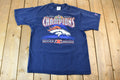 Vintage 1998 Denver Broncos Super Bowl XXXII Champions NFL Football Graphic T-Shirt