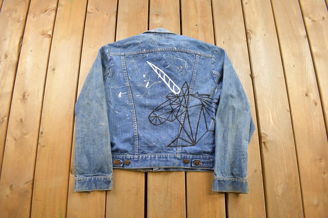 Vintage 1970s Wrangler Workwear Denim Jean Jacket