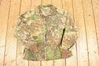 Vintage 1980s Walls Realtree Camo Fleece Outdoorsman Full Zip Sweater Mens M