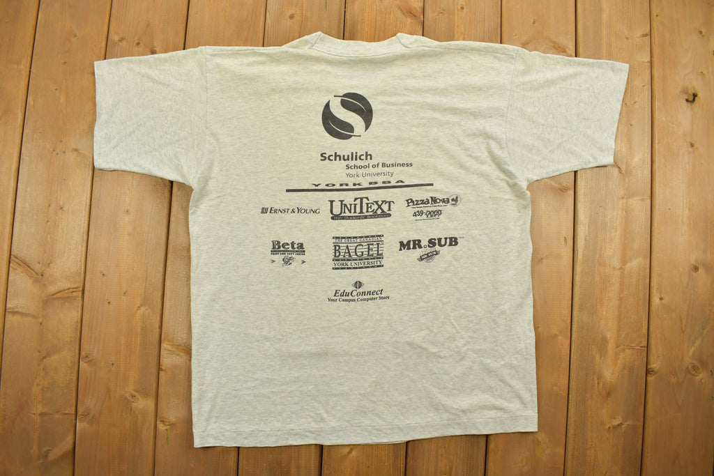 Vintage 1990s York U BBA University Collegiate T-Shirt