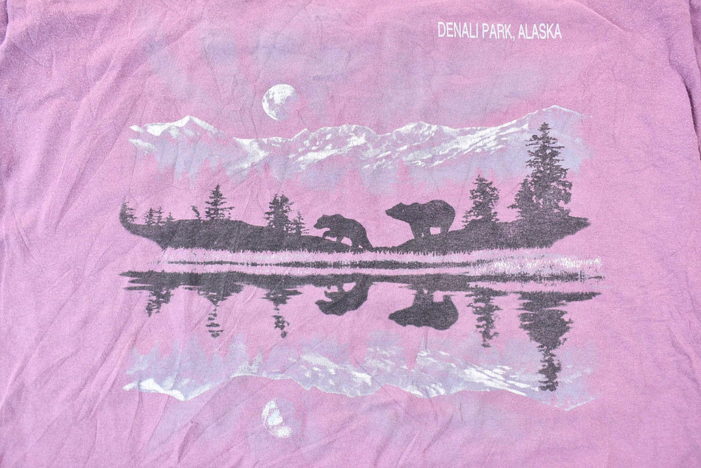 Vintage 1990s Denali National Park Alaska Single Stitch Graphic T-Shirt