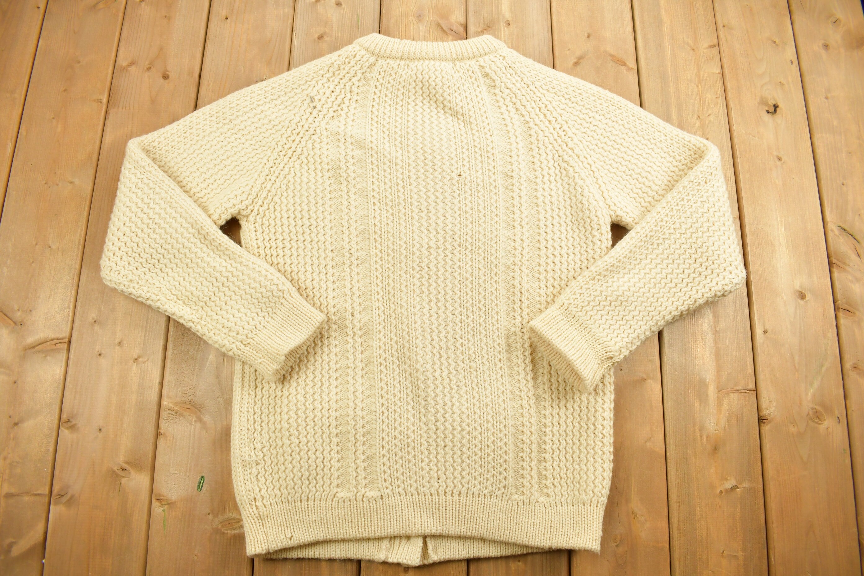 Vintage 1990s Lady Lorna Wool Knitted Cardigan Sweater