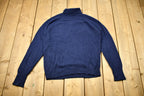 Vintage 1990s Knitted Back Zip Turtleneck Sweater