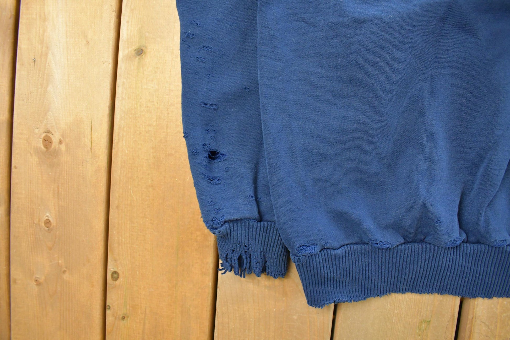 Vintage 1990s Distressed University Of Michigan Wolverines Collegiate Crewneck Sweatshirt Men's Large / 90s Collegiate