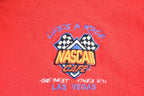 Vintage 1990s Nascar Life's A Race Las Vegas Crewneck Sweatshirt Mens L