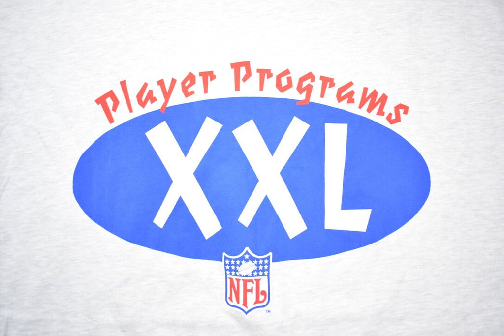 Vintage 1990s NFL Hanes Player Programs Graphic T-Shirt