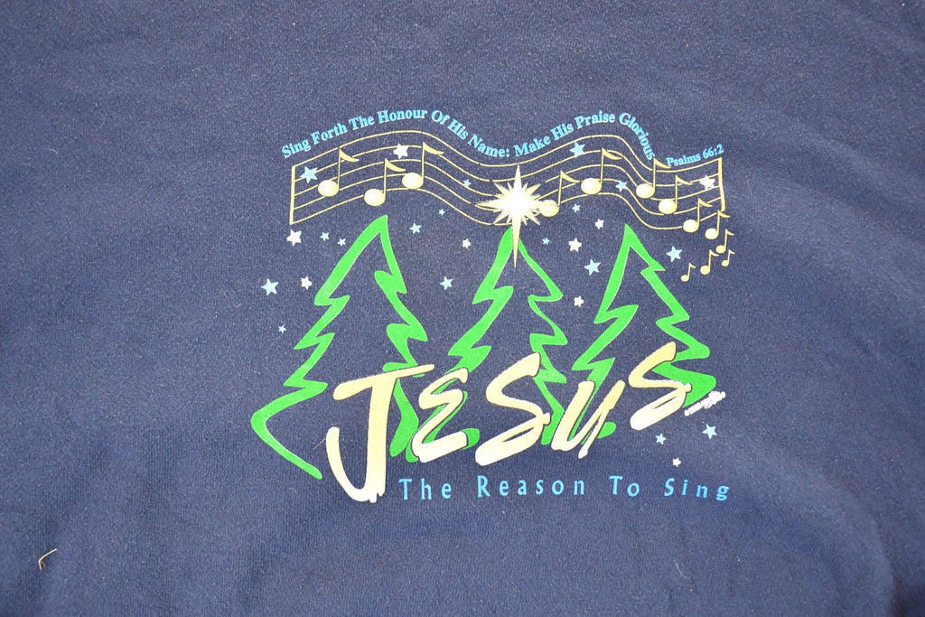 Vintage 1990s Jesus The Reason To Sing Crewneck Sweatshirt Men's XXXL