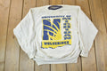 Vintage 1990s University Of Michigan Wolverines Double Collar Collegiate Crewneck