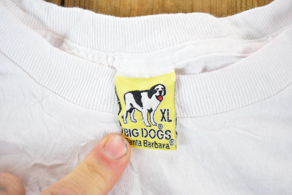 Vintage 1990s Big Dogs Volleyball Rise Above Competition Souvenir T-Shirt Mens XL / Made In USA / Vintage Souvenir Tee / Rare Vacation Tee