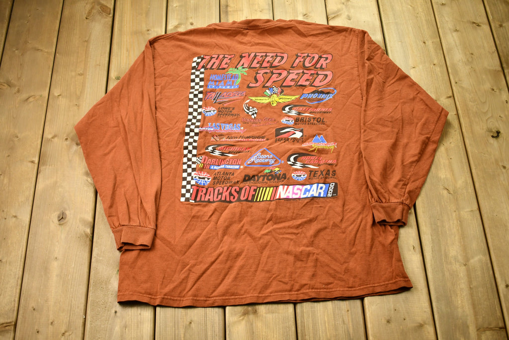 Vintage 1990s Nascar Need For Speed Long-sleeved Shirt
