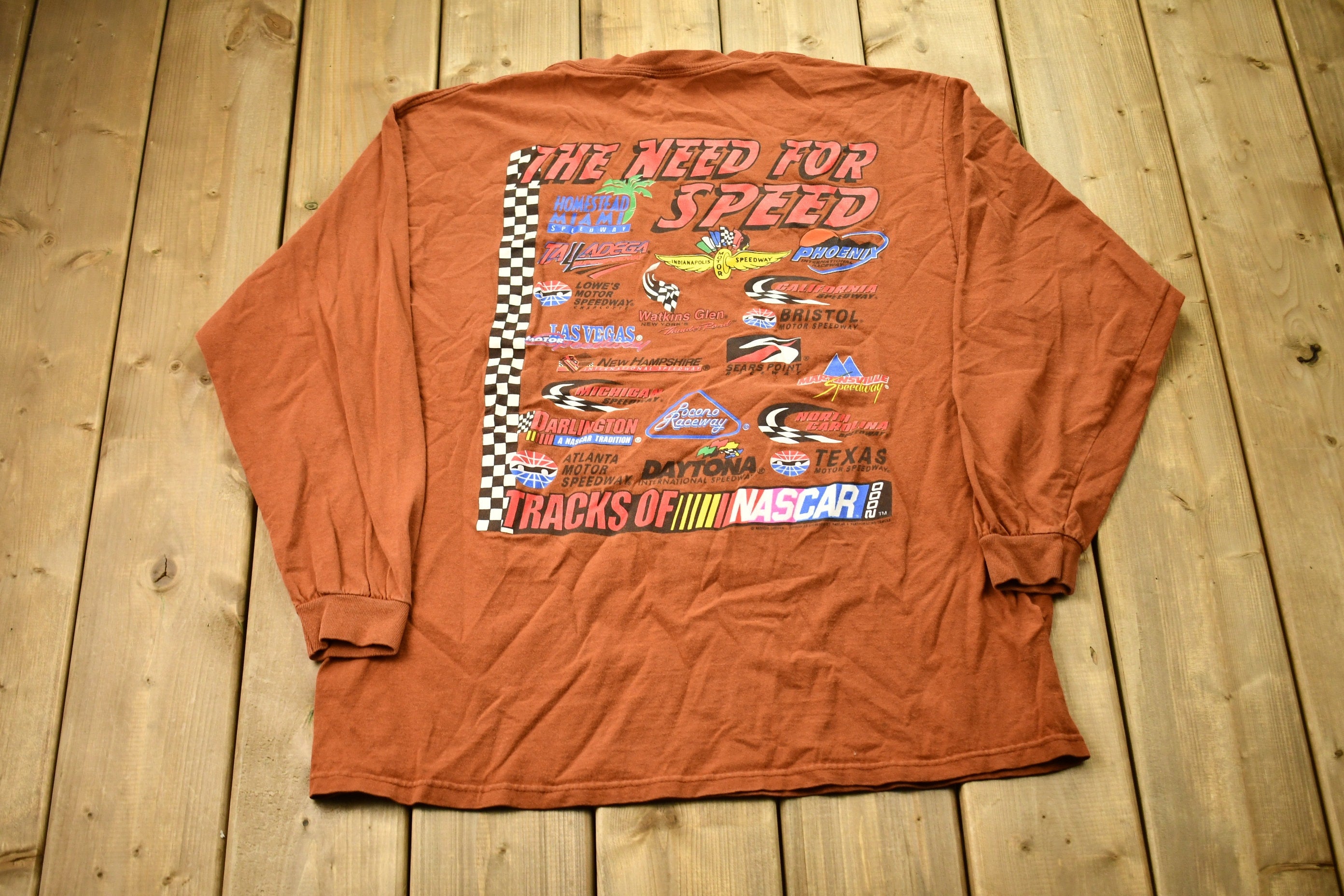 Vintage 1990s Nascar Need For Speed Long-sleeved Shirt