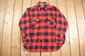 Vintage 1970s Pilgrim Buffalo Plaid Button Up Shirt