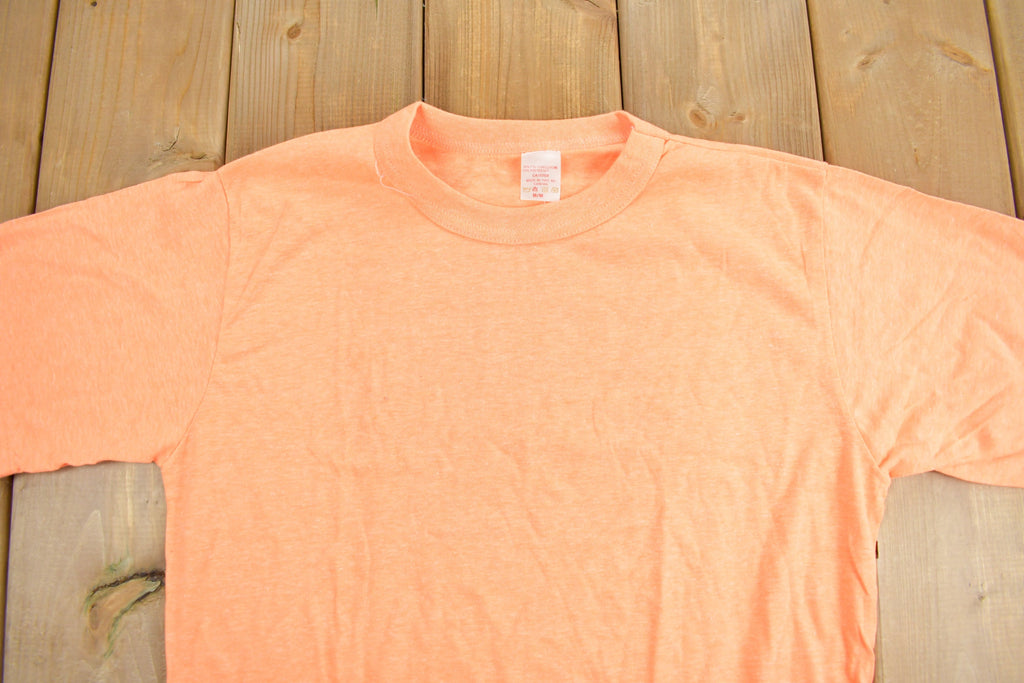 Vintage 1990s Blank Orange T-Shirt