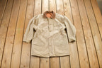Vintage 1990s Orange And Solid Beige Reversible Jacket