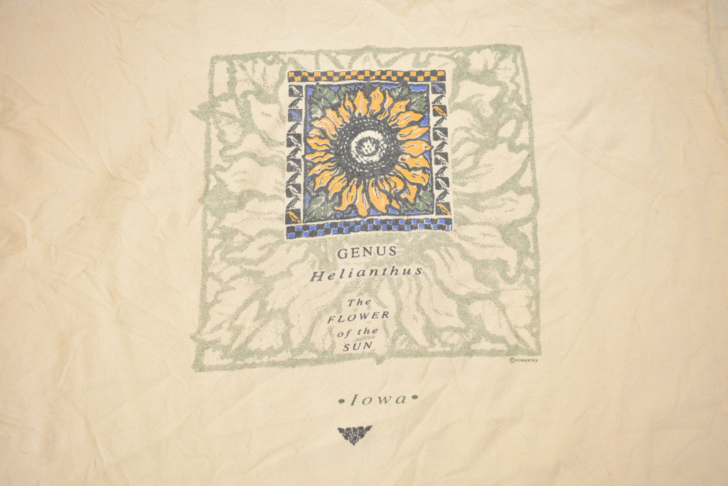 Vintage 1990s The Flower Of the Sun Iowa Souvenir T Shirt