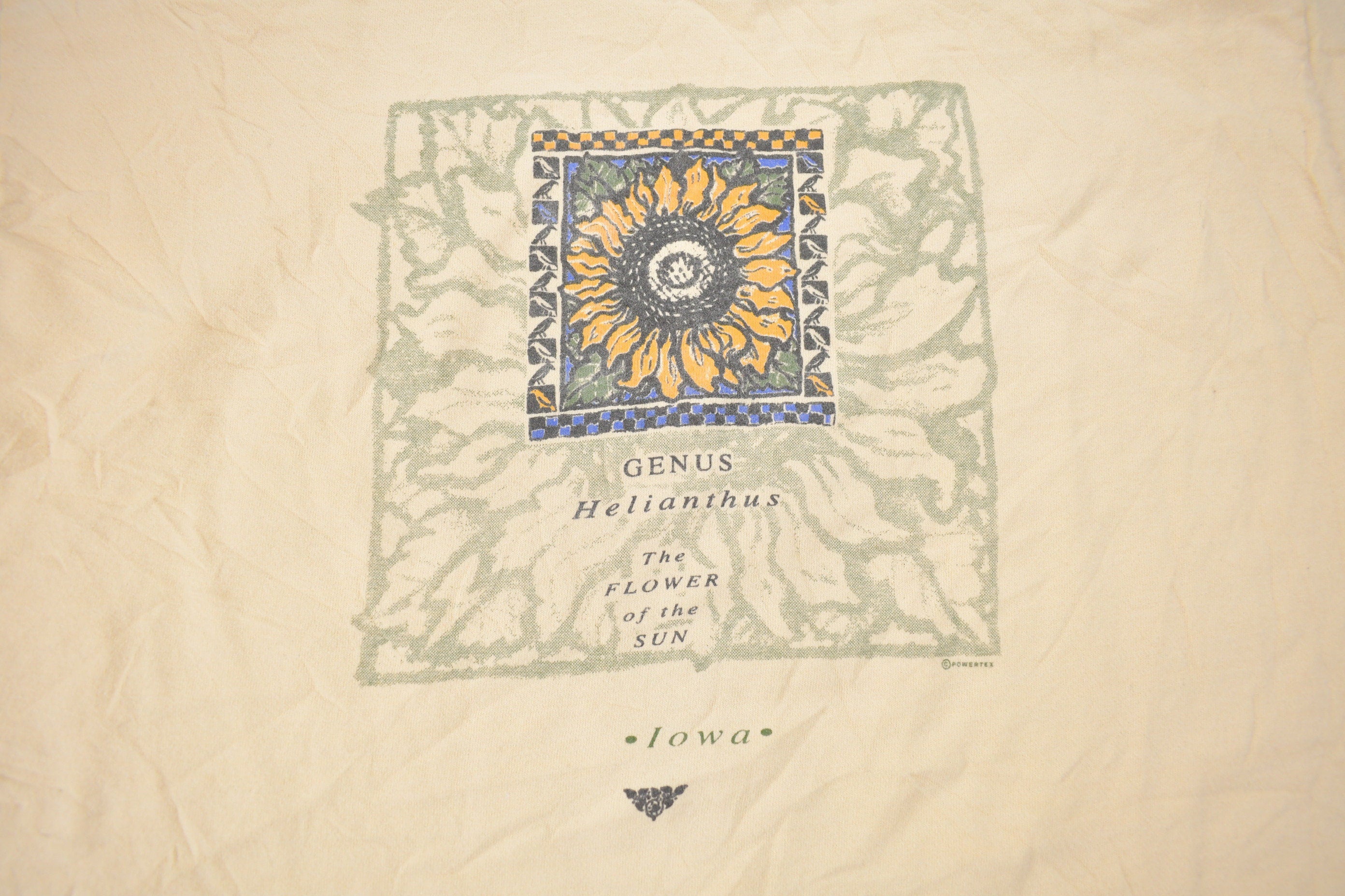 Vintage 1990s The Flower Of the Sun Iowa Souvenir T Shirt
