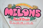 Vintage 1990s Melons Eats And Drinks Florida Crewneck Sweatshirt
