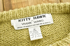 Vintage 90's Kitty Hawk Crochet Knit Sweater