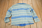 Vintage 1960s Icelandic Hand Knit Cardigan Sweater /