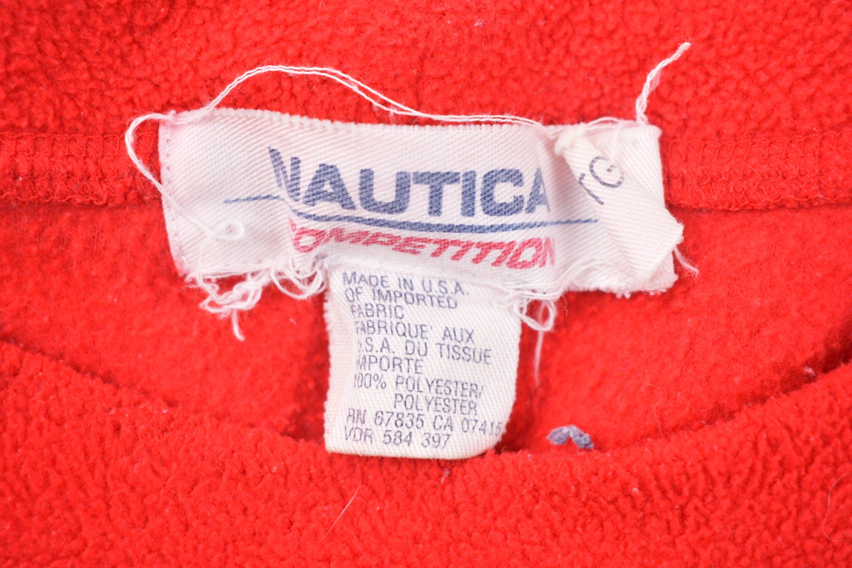 Vintage 1990s Nautica Competition Fleece Sweater