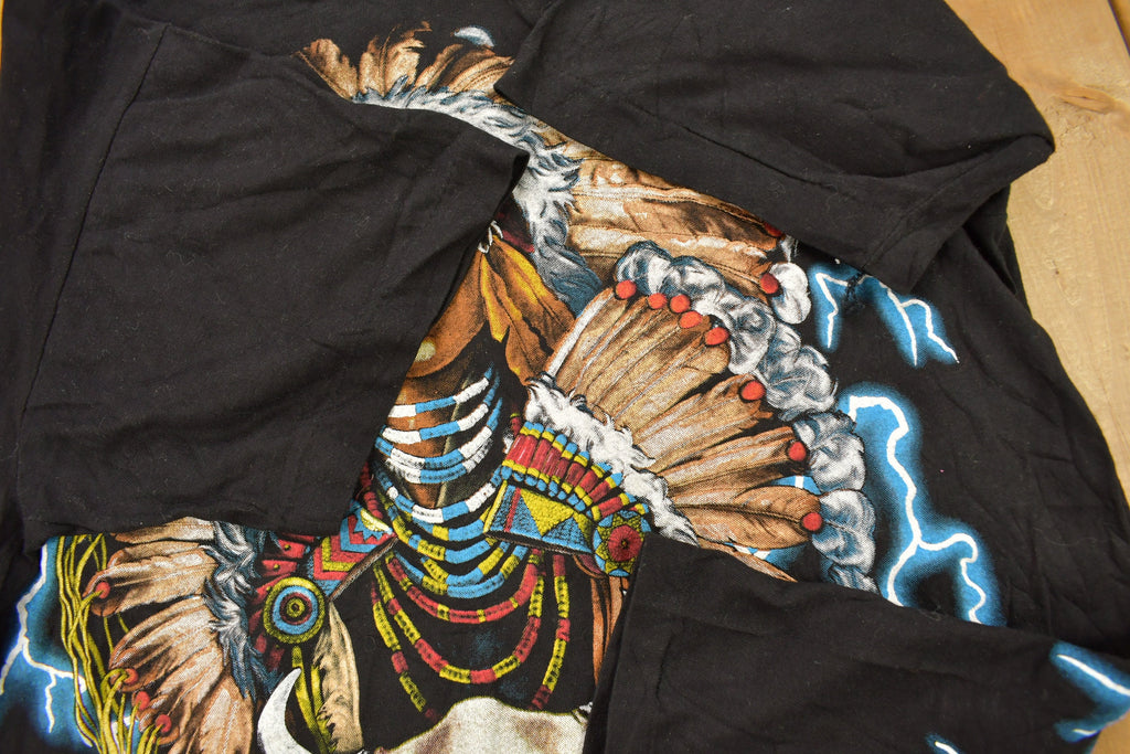 Vintage 1990s American Thunder Native American Style T-Shirt
