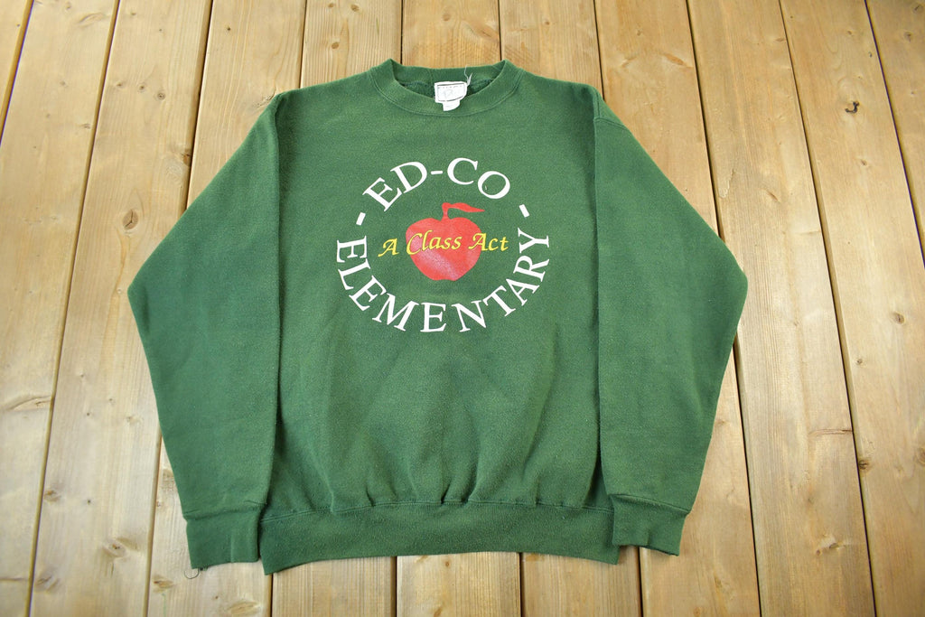 Vintage 1990s Ed-Co Elementary Crewneck Mens Medium