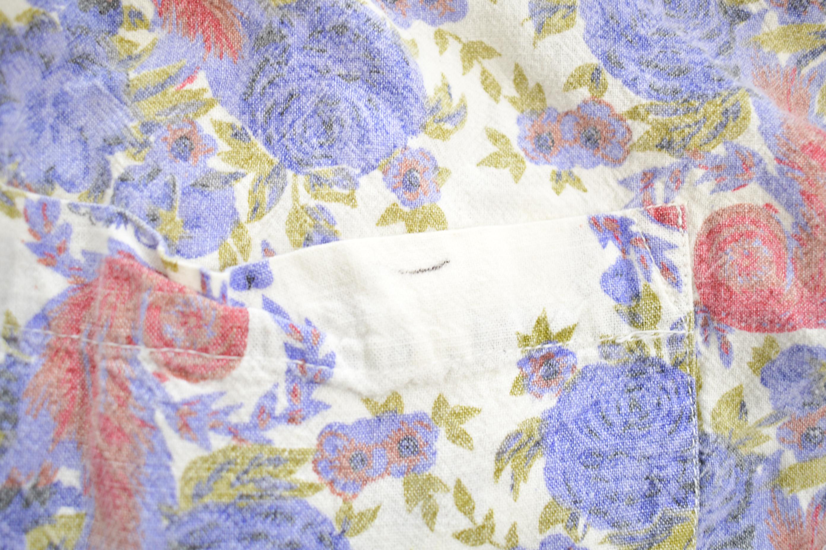 Vintage 1990 Andrew Sports New York Floral Casual Button Up Long Sleeve Shirt