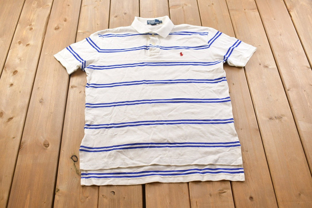 Vintage 1990s Polo Ralph Lauren Striped Short Sleeve Shirt