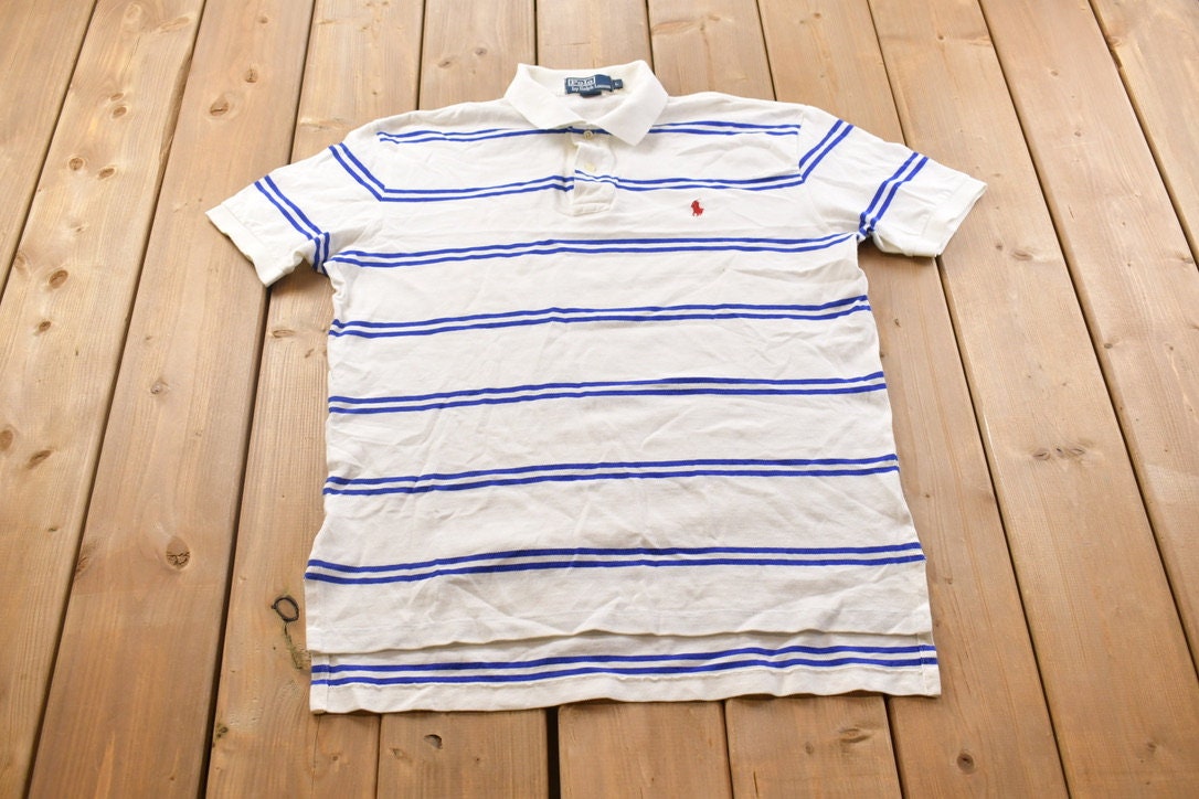 Vintage 1990s Polo Ralph Lauren Striped Short Sleeve Shirt