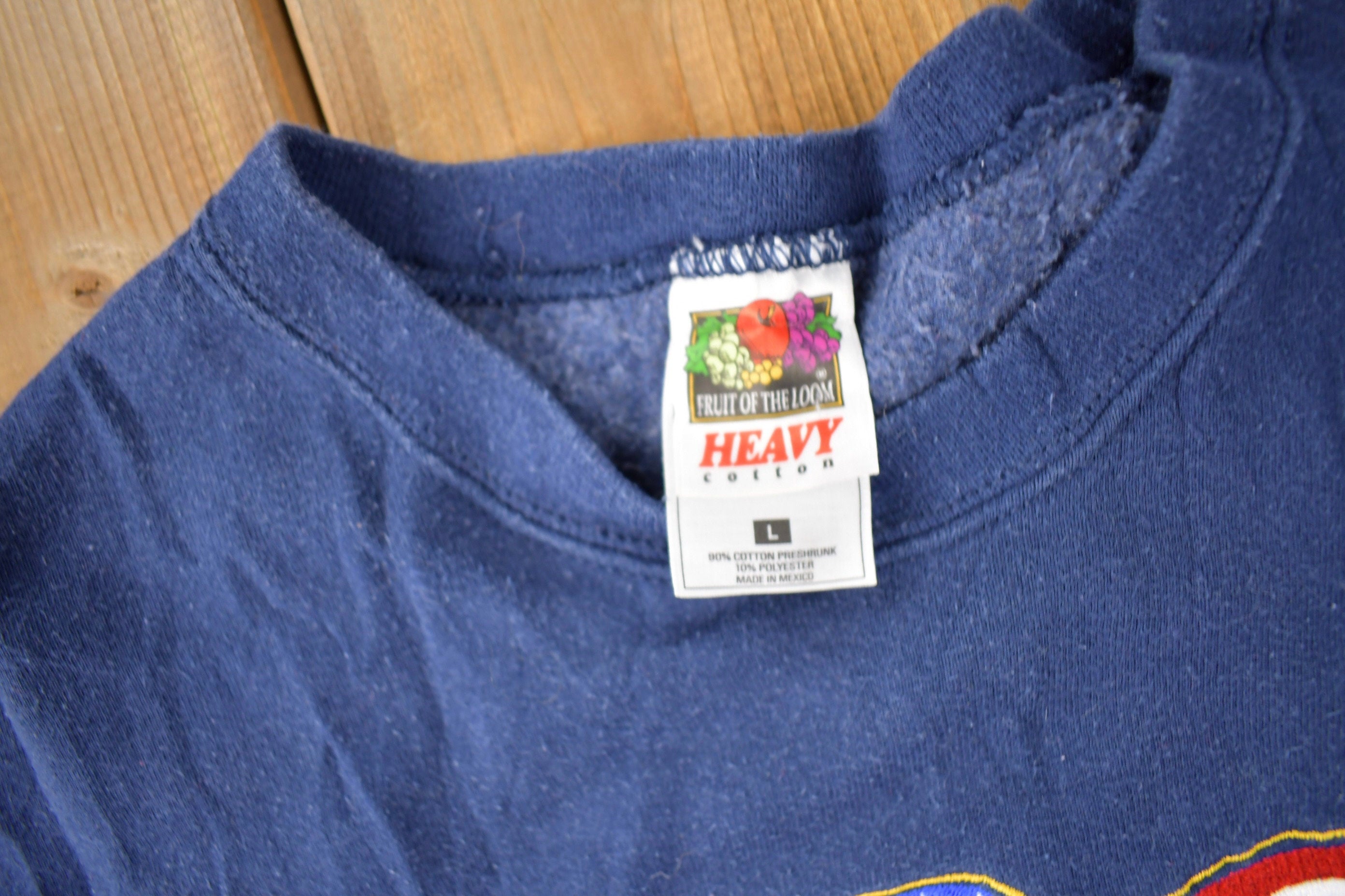 Vintage 1990s Proud to Be An American Embroidered Crewneck Sweatshirt Size Large