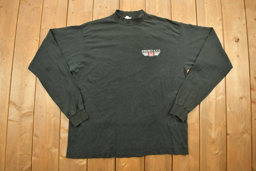 Vintage 1990s Project A.C.E Honda Graphic Long Sleeve Shirt