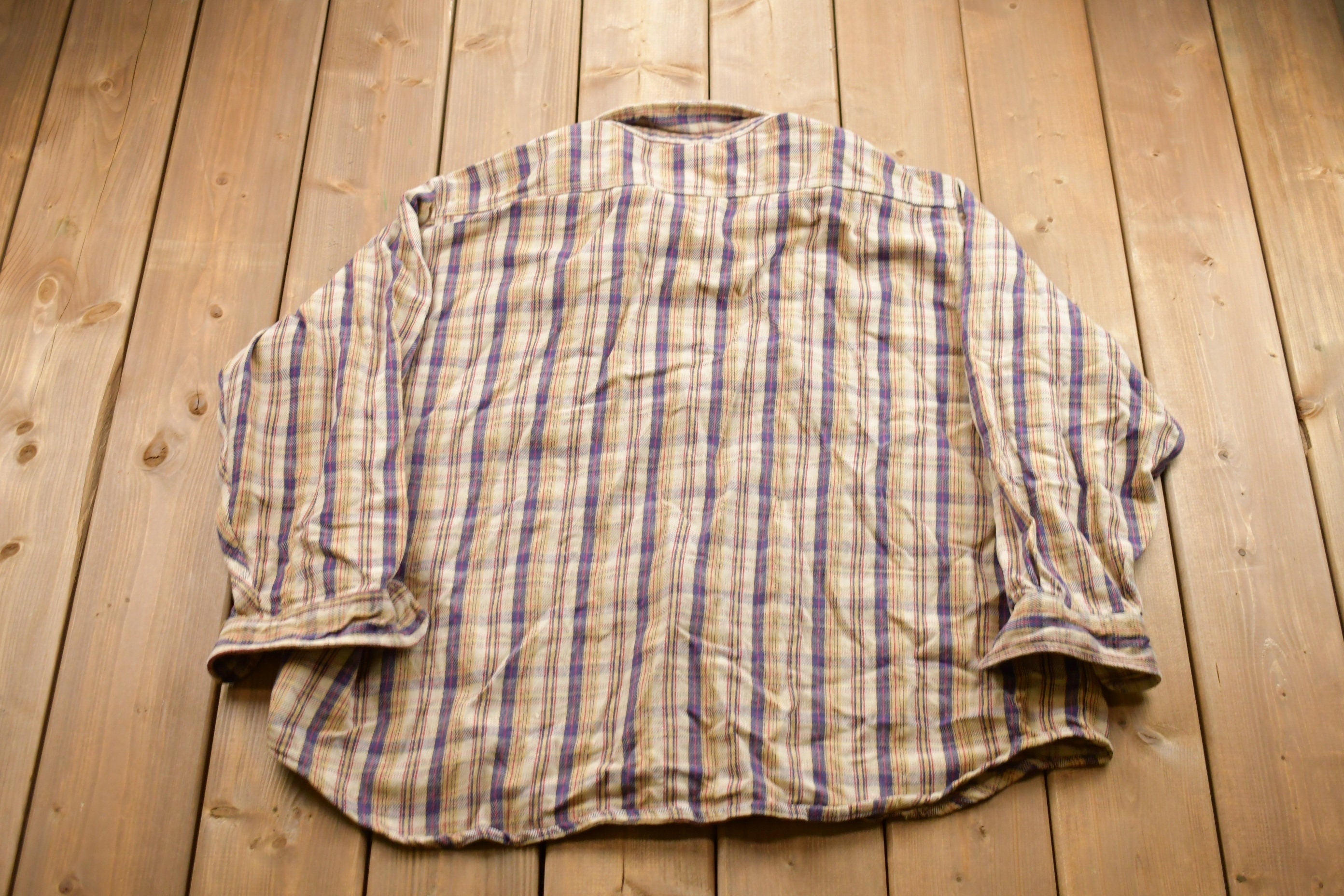 Vintage 1990s Carhartt Plaid Button Up Shirt