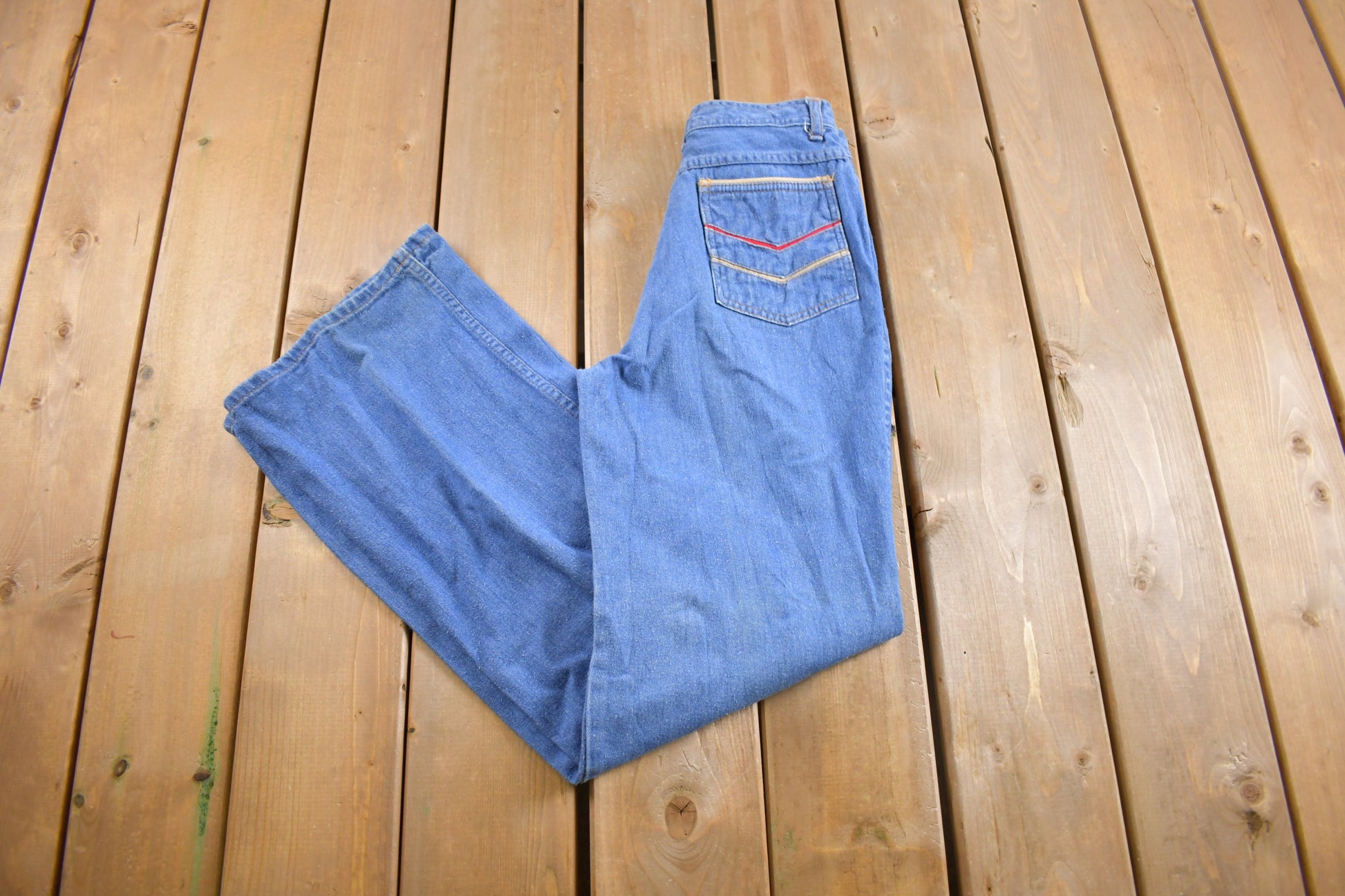Vintage 1970s Lerner Flare Jeans Size 26 x 33