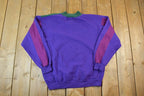Vintage 1990s IOU Colour Block Crewneck Sweatshirt