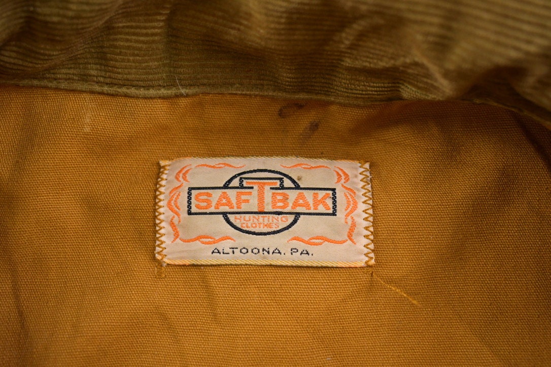 Vintage 1980s Saftbak Hunting Canvas Blazer Jacket