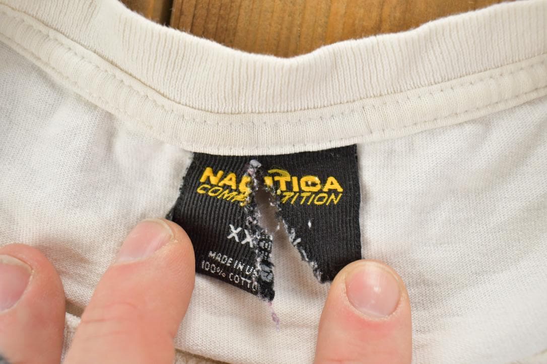 Vintage 1990s Nautica Competition Graphic T-Shirt
