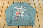 Vintage 1990s Coca Cola Graphic Long Sleeve T-Shirt Men's M
