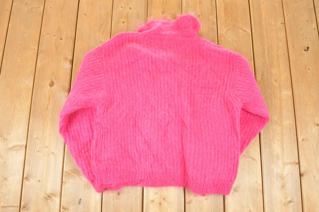 Vintage 1980s John Bull Hand Loomed Knit Cardigan Sweater Women's L