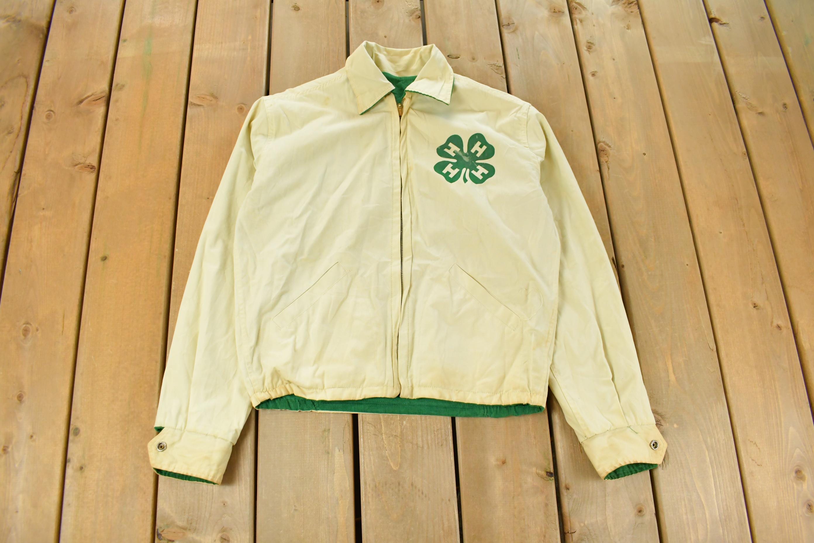 Vintage 1960s Official 4-H Corduroy Reversible Denim Men's S