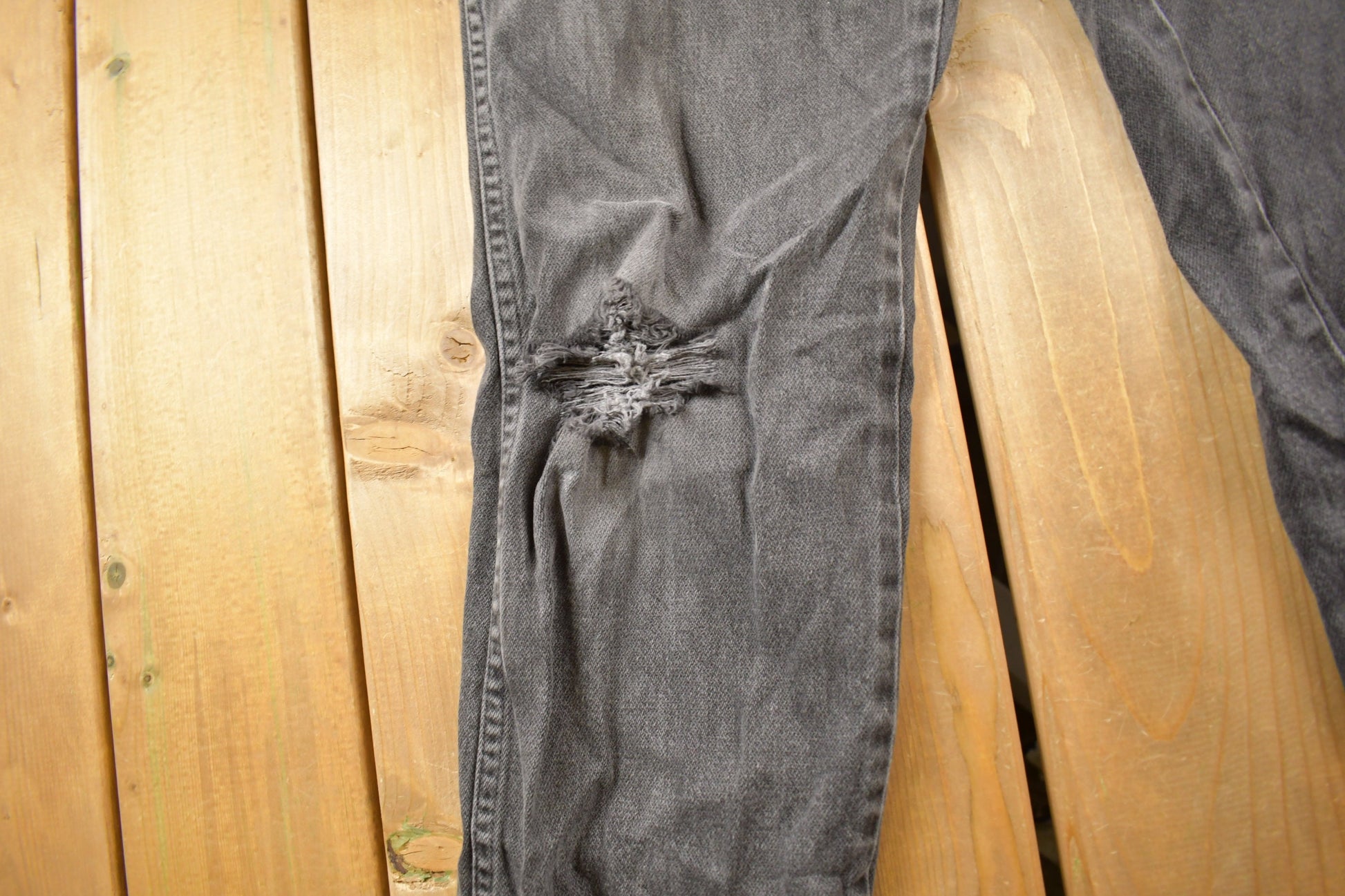 Vintage 1970s Wrangler Black Wash Denim Women's Jeans Size 28 x 31