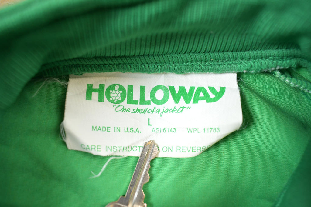 Vintage 1980s Holloway Pioneer Seed Windbreaker Jacket Made In USA