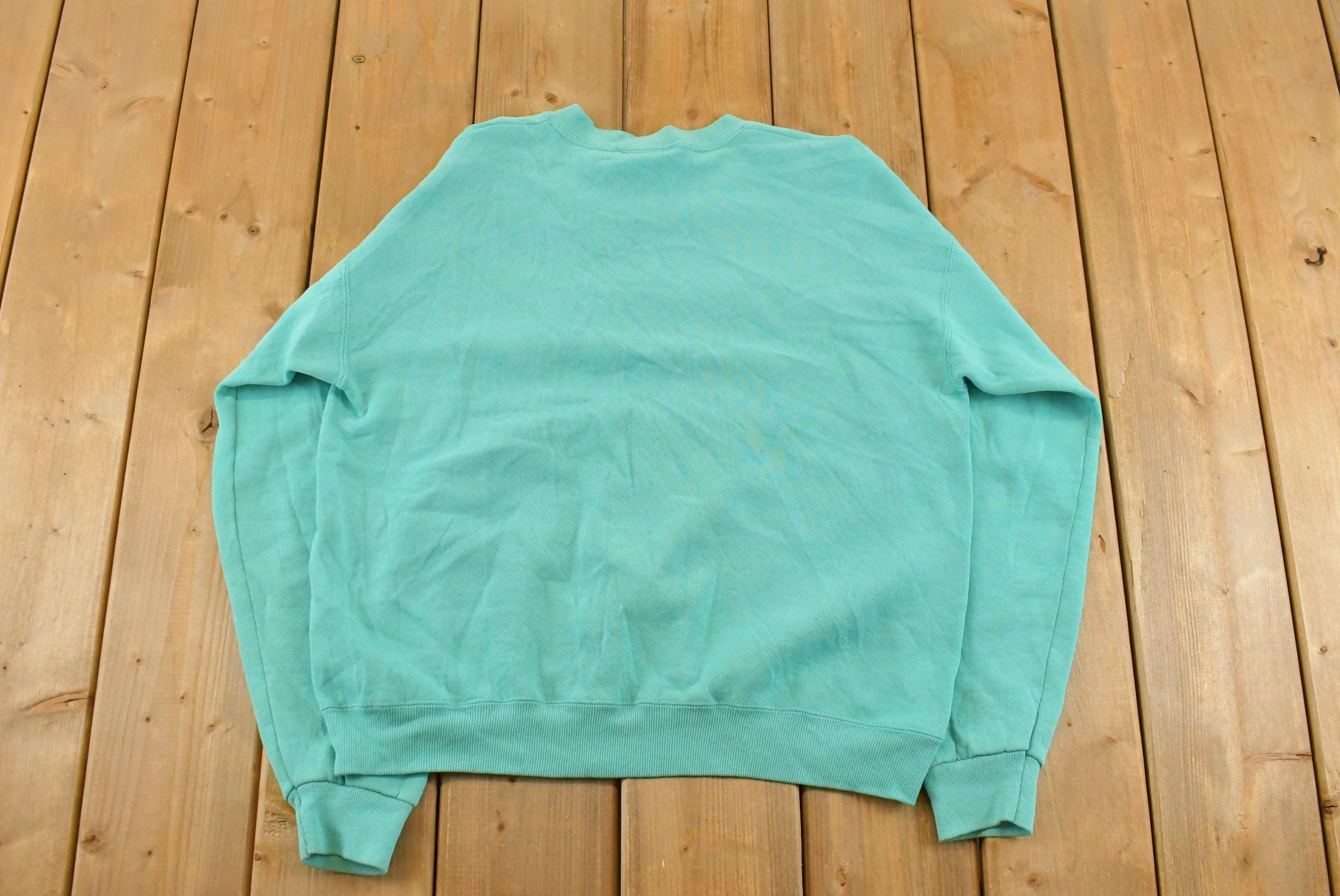 Vintage 1990s Riders Blank Crewneck Sweatshirt Sun Faded Women's M