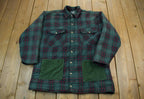 Vintage 1990s Plaid Flannel Button Up jacket