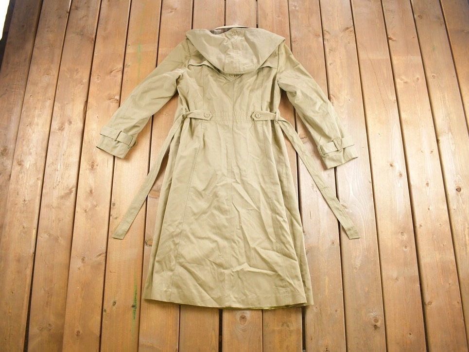 Vintage 1980s Full Length Trench Coat