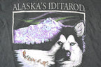Vintage 1990s Alaska Iditarod Husky Convoy Travel T-Shirt Men's XL