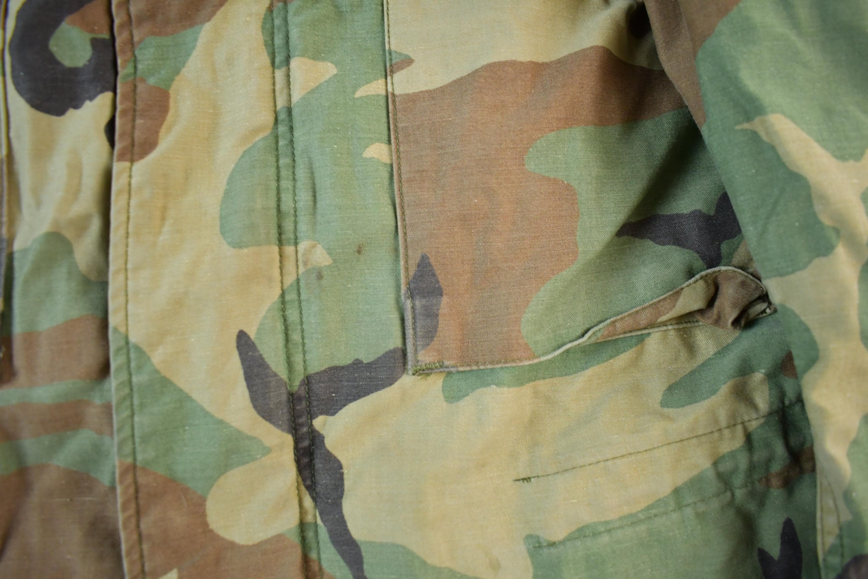 Vintage 1991 Army Military Button Up Field Jacket Men's XL