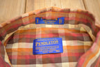 Vintage Pendleton Plaid Button Up Dress Shirt