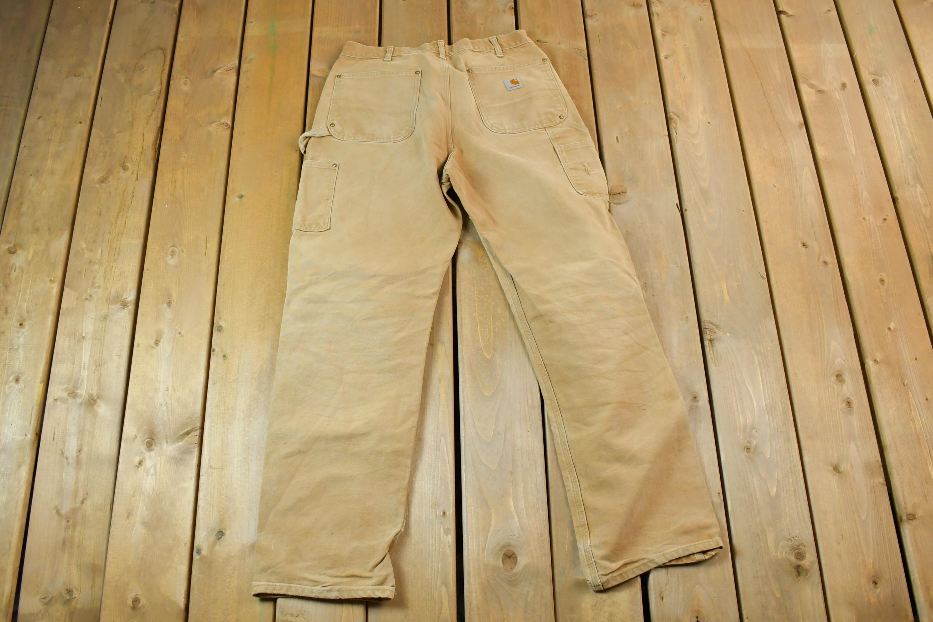 Vintage 1990s Carhartt Double Knee Work Pants Size 34 x 34